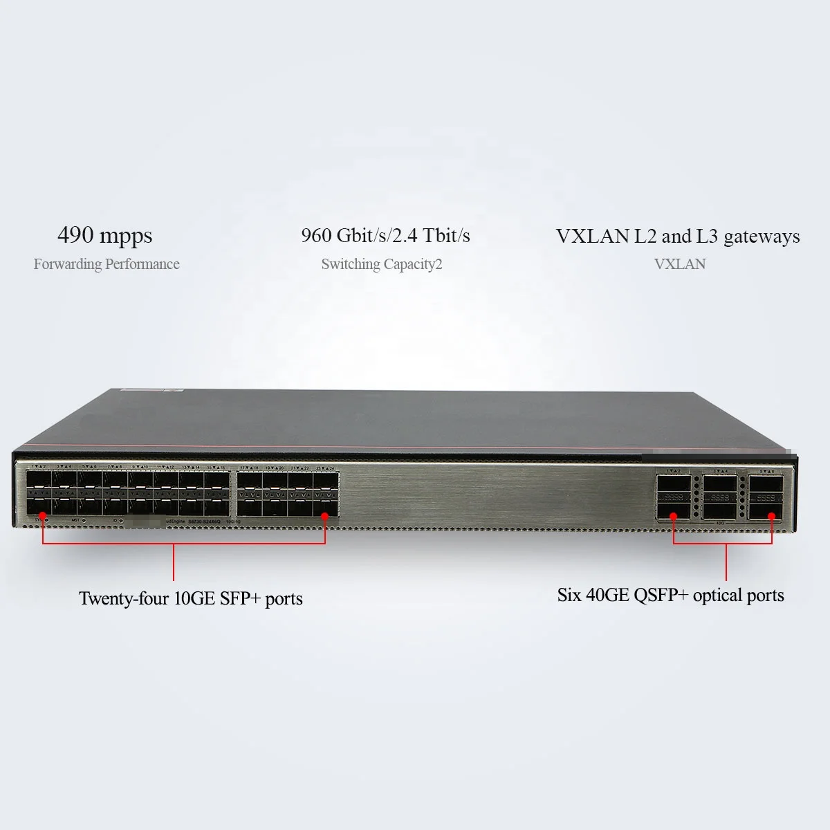 10 Гбит/с переключатель S6730-S24X6Q 24 сетевой порт гигабитный