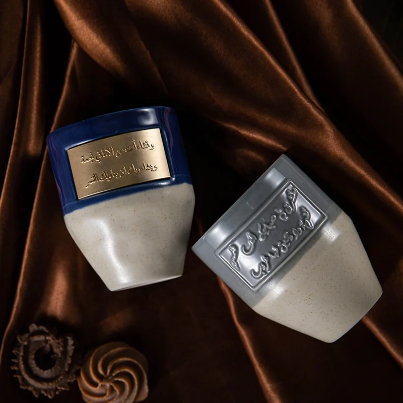 2024 Wholesale Custom Logo Ceramic Coffee Mug Arabic Large Capacity Coffee Tea Cup