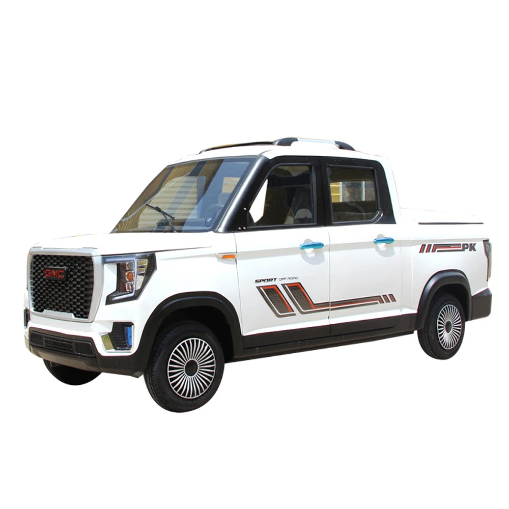 2022 hot selling cheap four wheel new energy double row with cover hybrid car ev truck new cars electric car price in china