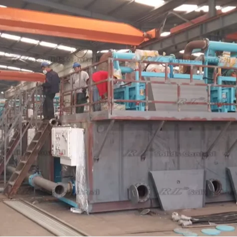 Oilfield equipment workover rig system mud mixing tank