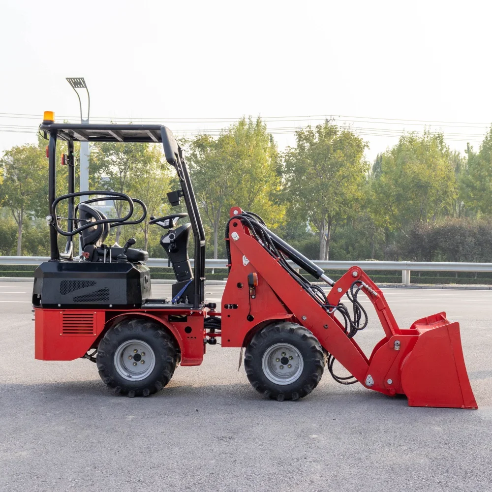 HTDL06 Manufacturer Mini Loader 4WD Tractor With Front End Loader and Small Mini Wheel Loader Long Power ISO