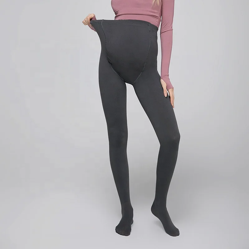 Opaque Plus velvet Pregnant Woman Compression Tights Maternity Pantyhose/Tights-Full Support