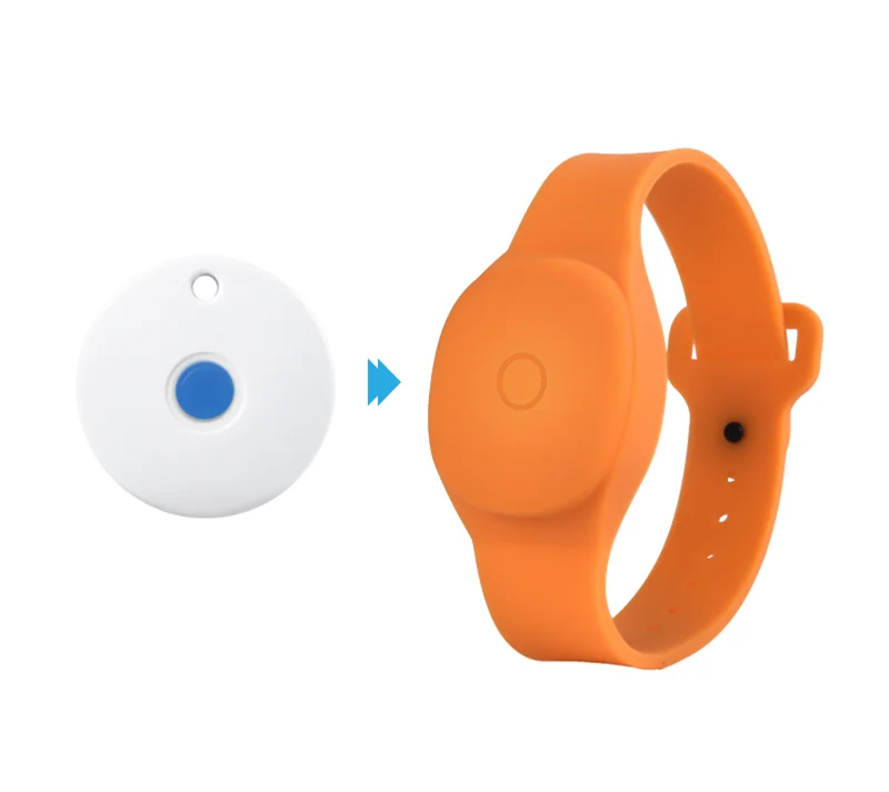 IOT Tracking Location Ip65 Waterproof nRF52810 Wristband Beacon Wearable Ibeacon Bracelet