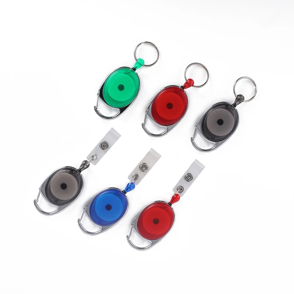 Custom Retractable Keychain Badge Reel Outdoor Sport Retractable Badge Reel ID Badge Reel with Belt Clip