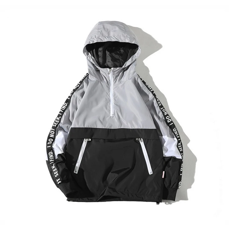 Wholesale multicolor plus size logo customization zipper for men mens cool jackets 2021