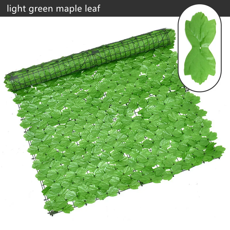 High Quality Hot Selling Artificial Hedges Faux Ivy Leaves Fence Decoration Artificial Grass Hanging Artificial Leaf Decoration