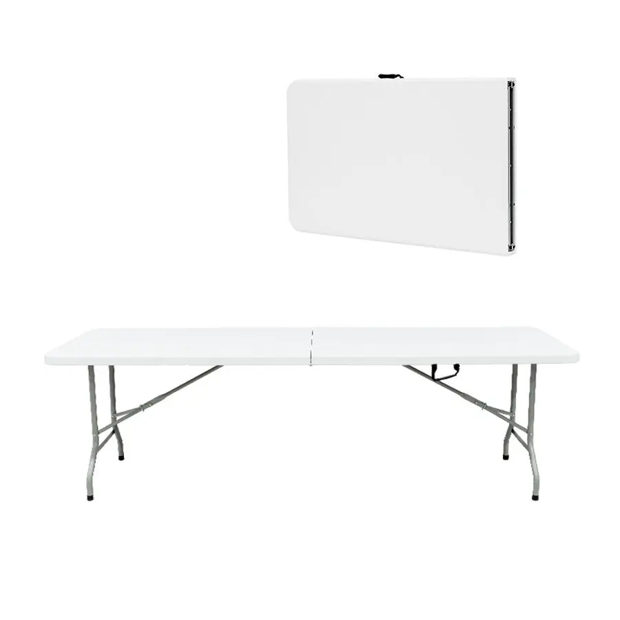 Wholesale white HDPE plastic folding table dining banquet restaurant folding tables for events