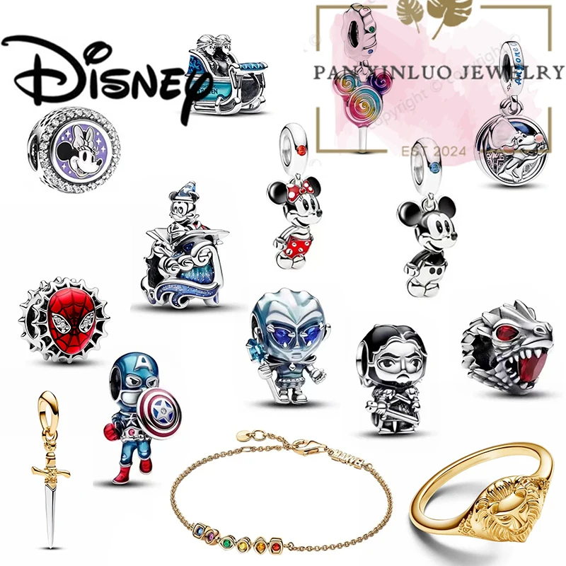 925 Silver Pendant Fit iPandorars Bracelet Idisneyediy Jewelry Ice And Fire Power Beads For Women Hero  Throne Charm