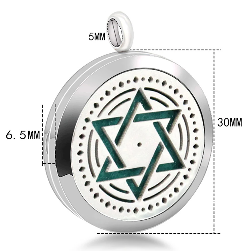 Popular 316L Stainless Steel  and zinc alloy Jewelry Tree Of Life  Aroma Necklace Essential Oil Diffuser Pendant with Pads