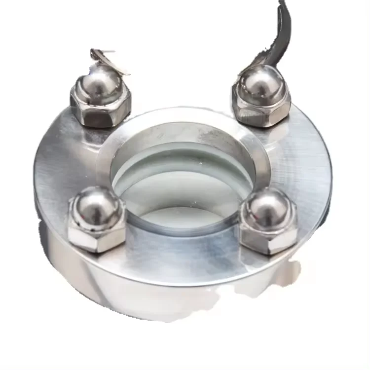 Hight Quality Sanitatry Pipe Fittings Ferrule Adapter With Flange End Sight Glass
