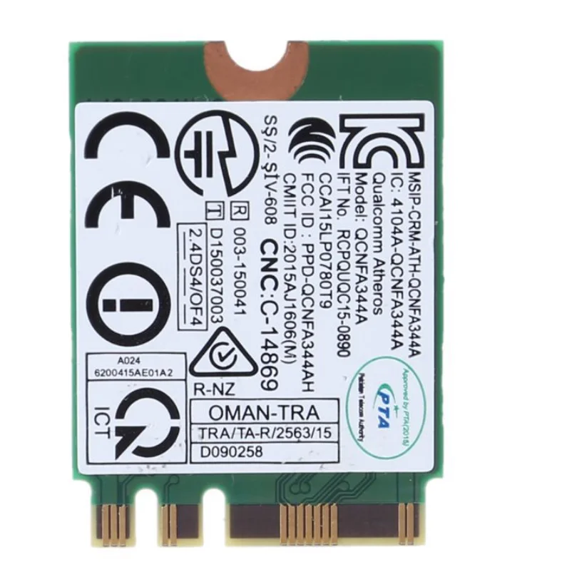  Для Atheros QCNFA344A DW1820 802.11AC BT 4 1 867 Мбит/с WLAN WiFi Беспроводная NGFF мини карта лучше чем