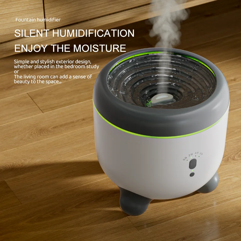Metal 1L Aroma Diffuser with Seven-Color Cycling Light Fine Misting Humidifier  Essential Oil Air Humidifier