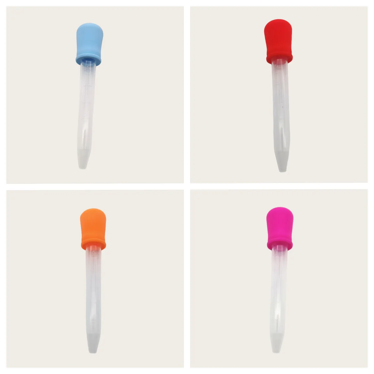 Food Grade Silicone Pipette Liquid and PP Plastic Baby feeder Liquid Food Dropper  Silicone