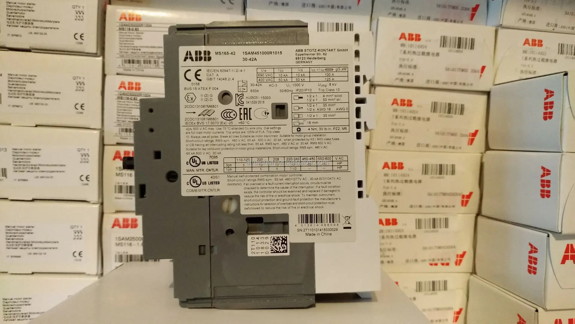 Distributors ABB-China AC DC A16-30-10*24V 50/60Hz 1SBL181001R8110 contactor