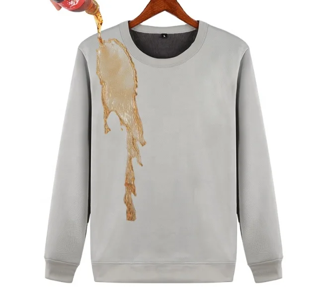 Popular Waterproof Nano Clothing, Stain Repellent Oversize Crewneck Sweatshirt men custom jumpers