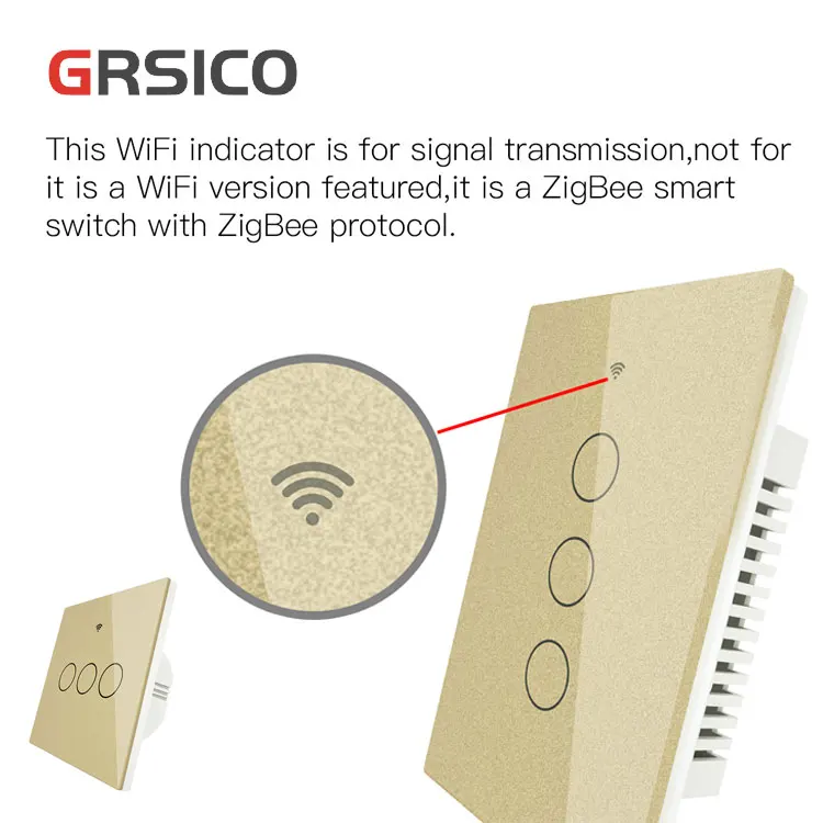 Tuya Smart Life Wireless Remote Control 1 2 3 4 Gang No Neutral Wire Zigbee Light Touch Electrical Switch