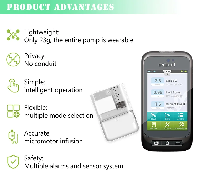 High Quality Hot Sale Best Medical Supplies mini Portable Healthcare medical insulin pump diabetic patch insulin pump