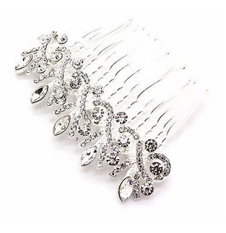 
Bride Crystal Hair Comb For Women Fashion Wedding Hair Jewelry Accessories 