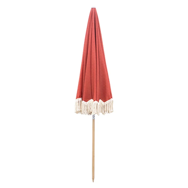 Economical aluminum pole custom print logo umbrella sun beach