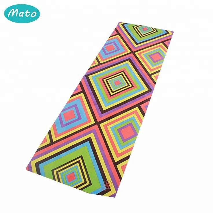 
High density non slip large padded yoga gymnastics mat with carry handle 