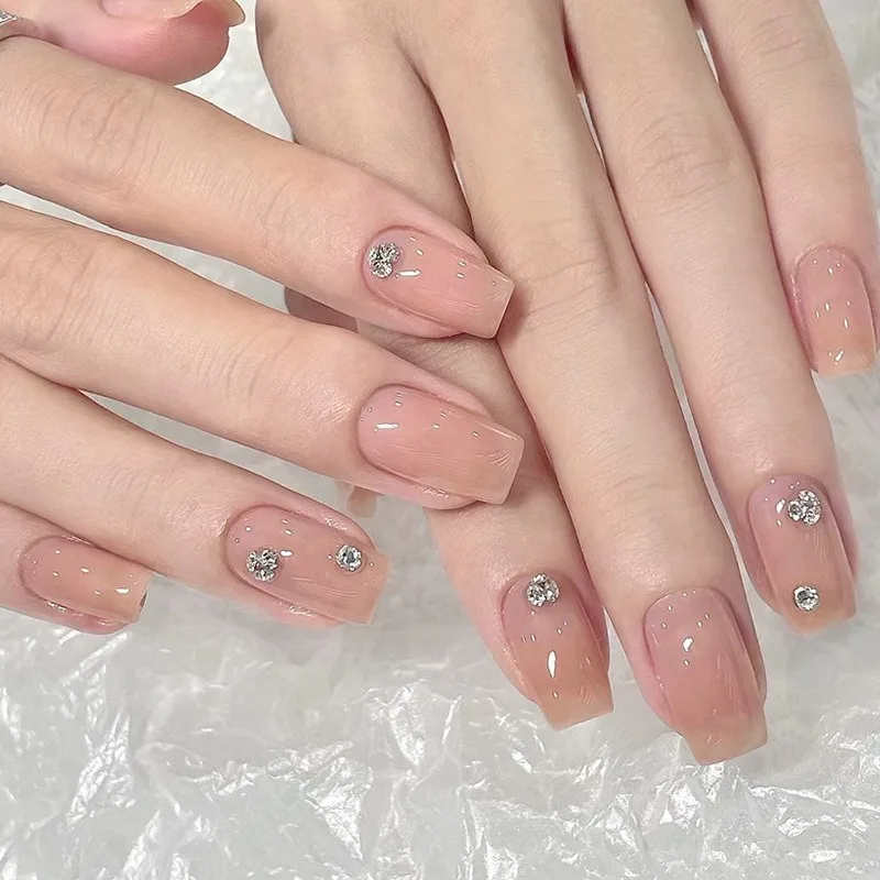 Hot 1440pcs SS3-SS20 Pointed Gold Bottom Crystal Clear Diamonds 3D Stones Nail Art Decorations Nails Shiny Glitter Point Stone