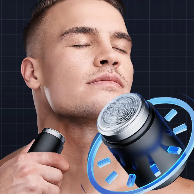 Portable men electrical face mini magic shaver USB rechargeable waterproof IPX6 pocket shaver for man travel and home
