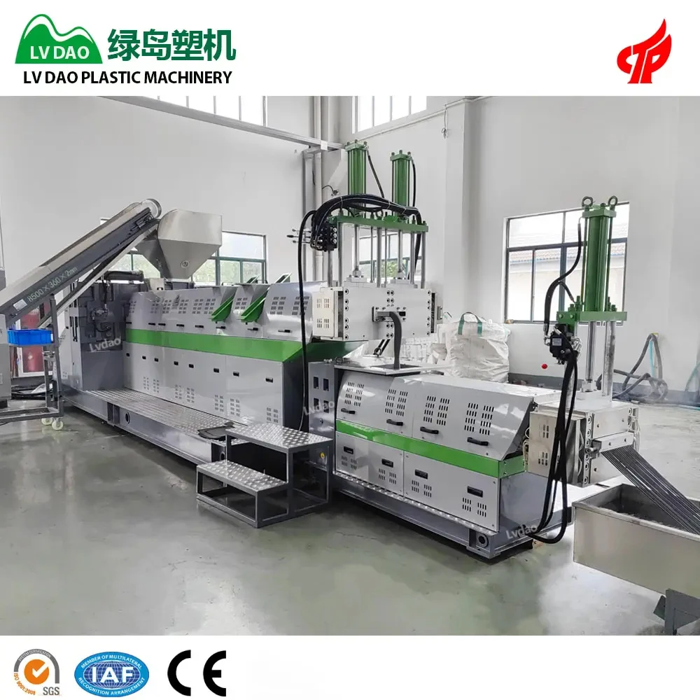 Lvdao Single-Screw Plastic Granulator Machine Extruder Recycling Pellets Making for PP LDPE EPS PC PA PPR PET PVC ABS