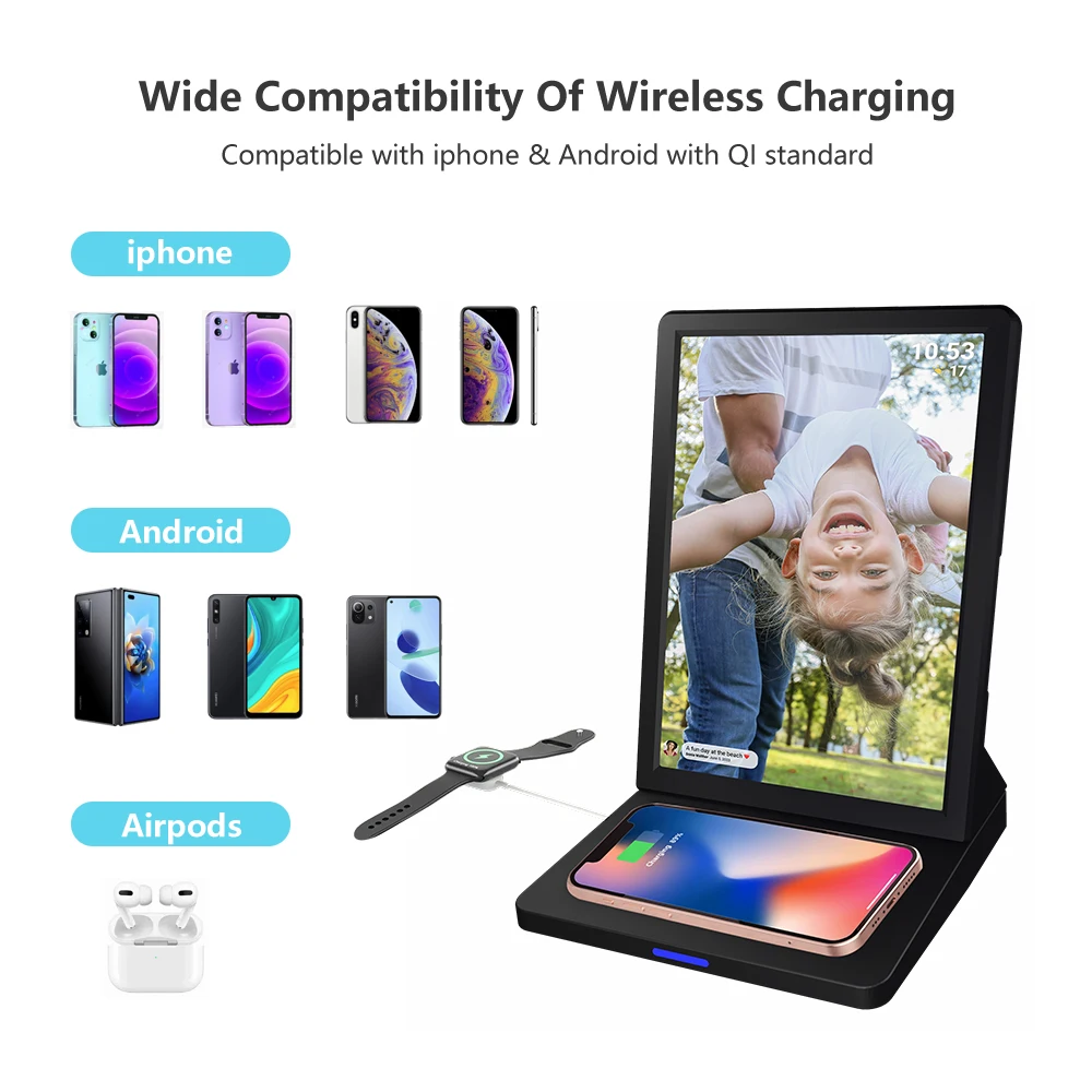 Рамка для фото 9 7 дюймов рекламный дисплей HD видео Android Wi-Fi цифровая фоторамка