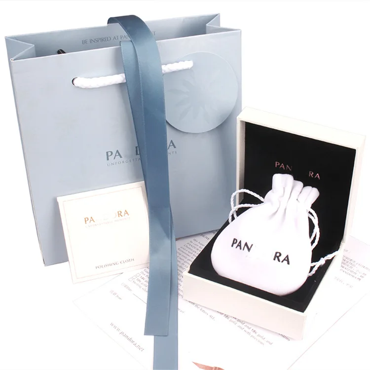 
wholesale good quality custom logo charm jewelry box for Pandora Jewelry 