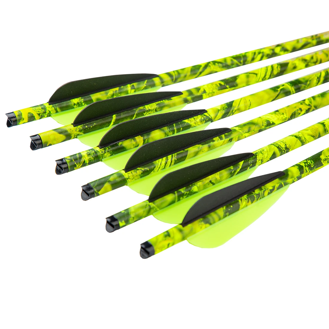 Best Crossbow Bolts Pure Carbon 20 Inch Shaft Camo Design for Crossbow Hunting Bow Arrows