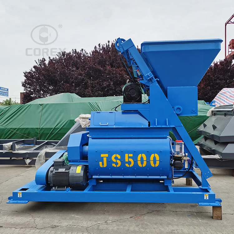 JS Series JS500 25 м³/ч горизонтальная двухвальная Бетономешалка для бетономешалки