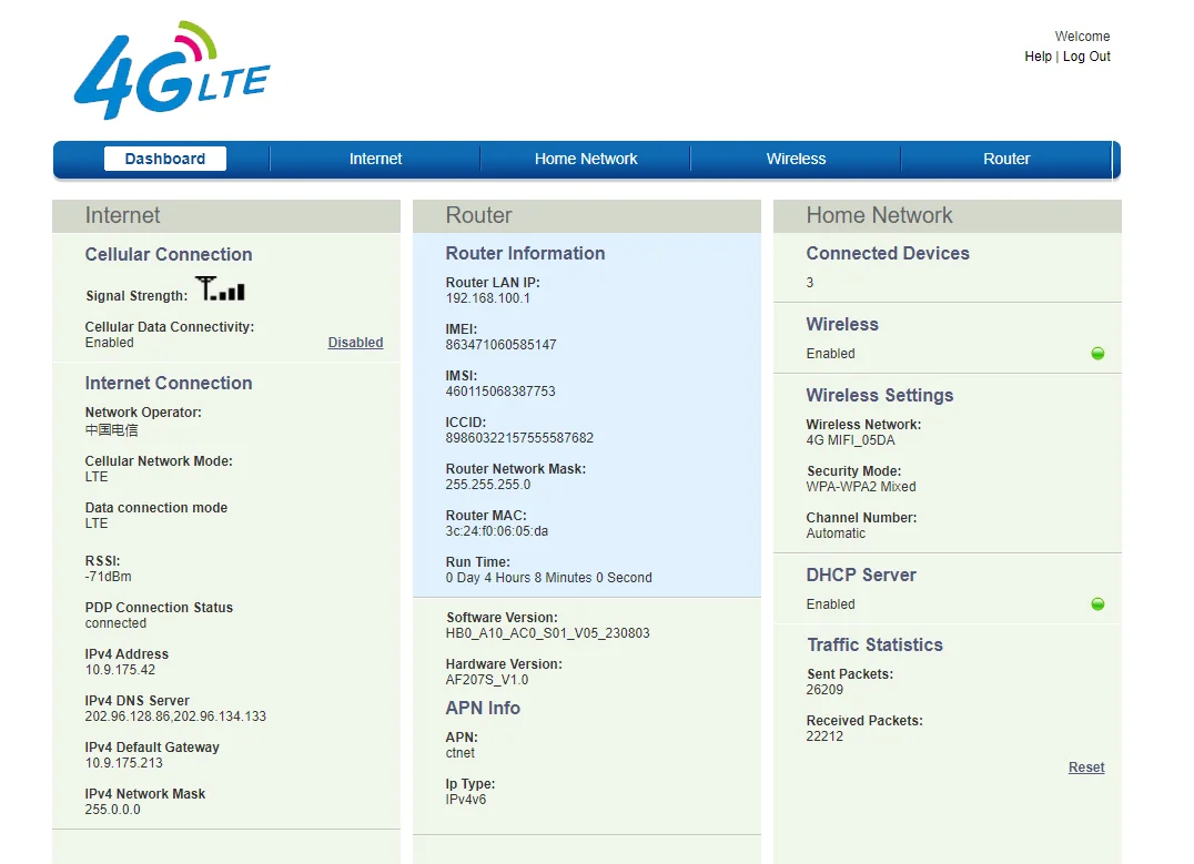 4G WiFi Router Pcb 4G Wireless Modem with WAN/LAN Port LTE SIM Module with Modem for CCTV NVR IOT