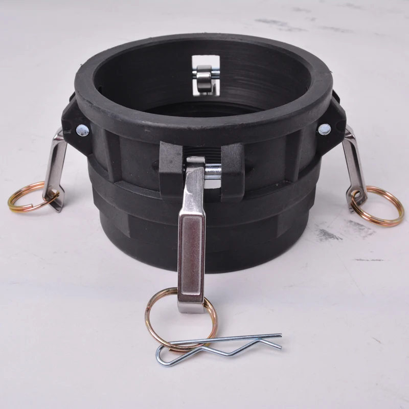 4 PP Camlock Coupling Type DC Type D Camlock Fittings Black OEM Square Male Moulding Soft Pvc Female Tube Connector 6 Months