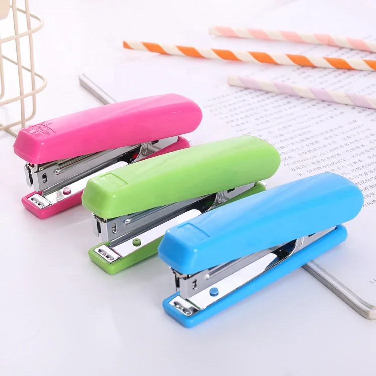 Copllent Customize Metal Stapler Stationery Manual Machine Desktop Stapler Small Packing Stapler