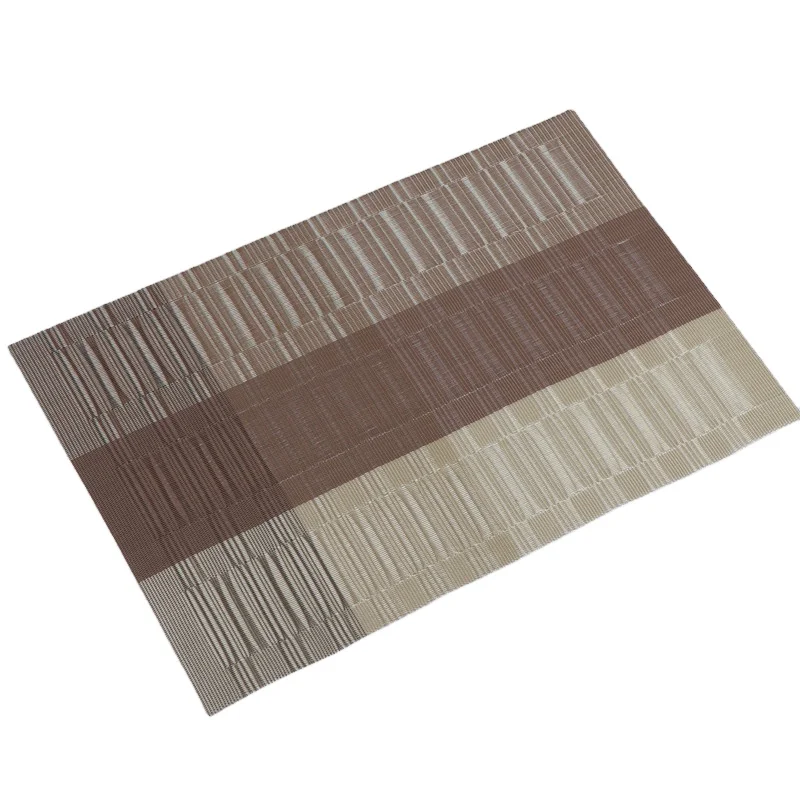 Heat Resistant Non-Slip Placemat  for Dining Table Washable PVC Table Mats Sets environmental placemats
