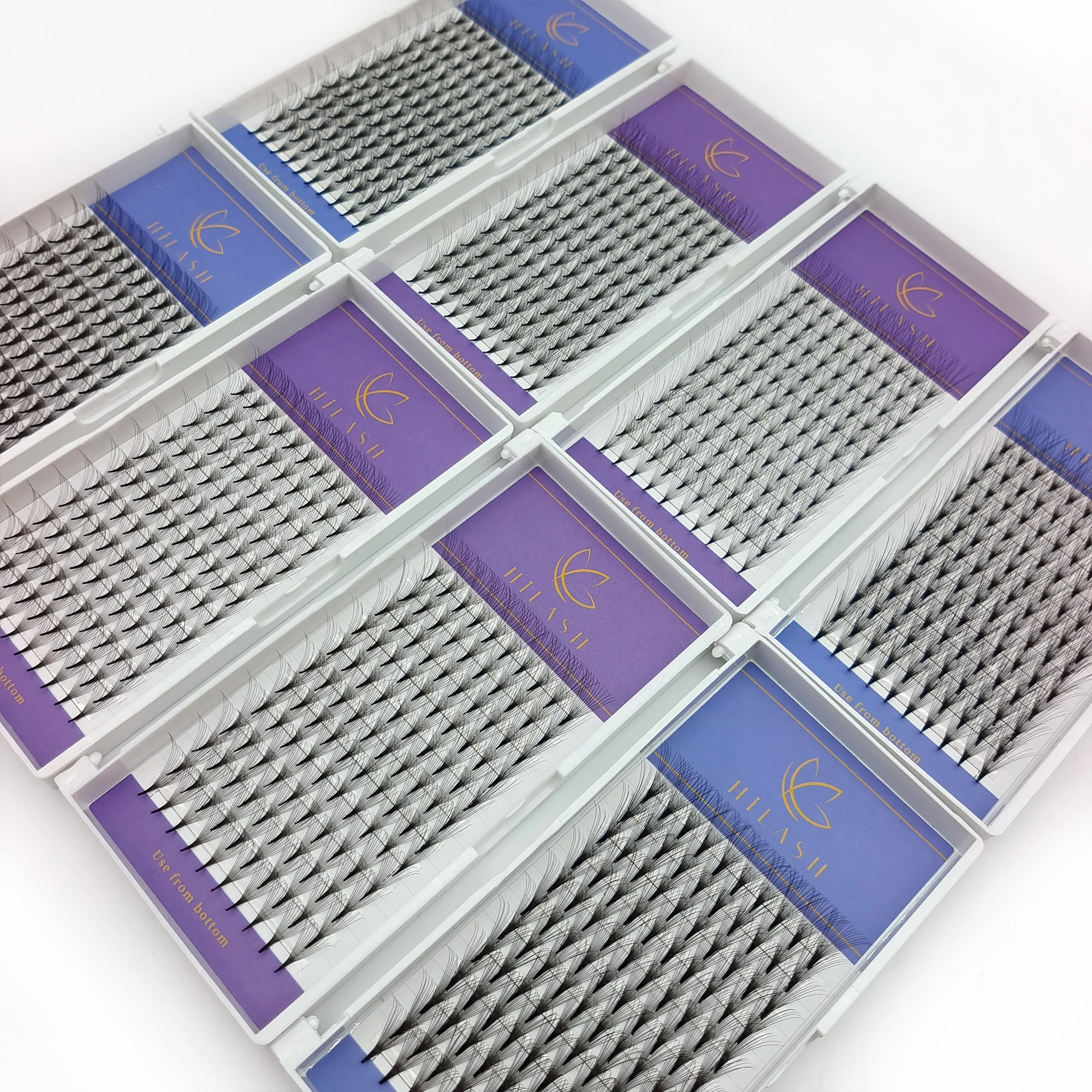 Thinner Stem 0.05 0.07.0.10 0.15 Premade Fan Lashes Factory Volume Premium Premade Fan Eyelashes Extension Tray