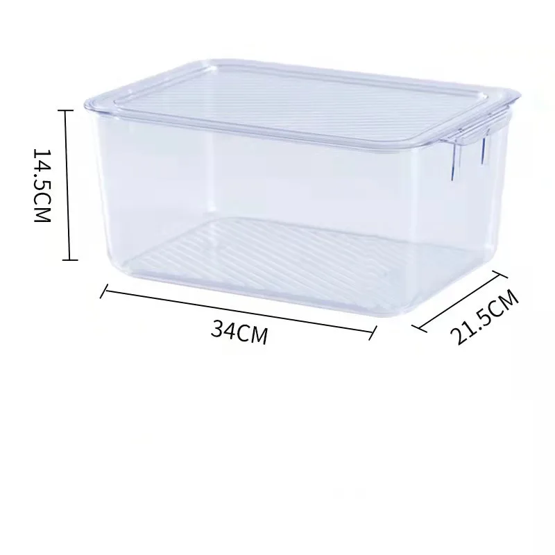 Freezer Food Storage Container Stackable Refrigerator Storage Boxes Food Saver Box With Lid To Keep Fruits Vegetables Meat
