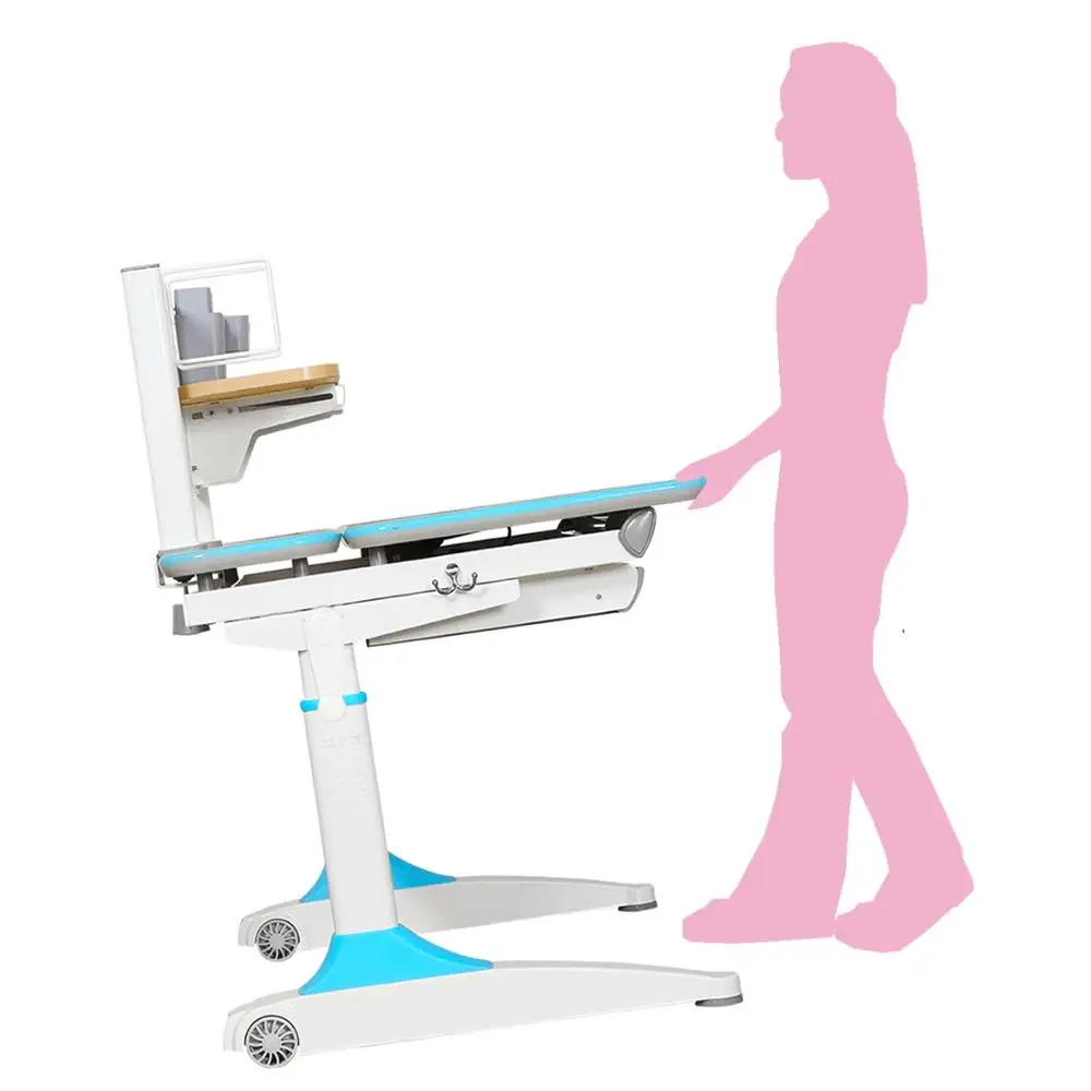 Growing  kids study table workstation home student drawing table set