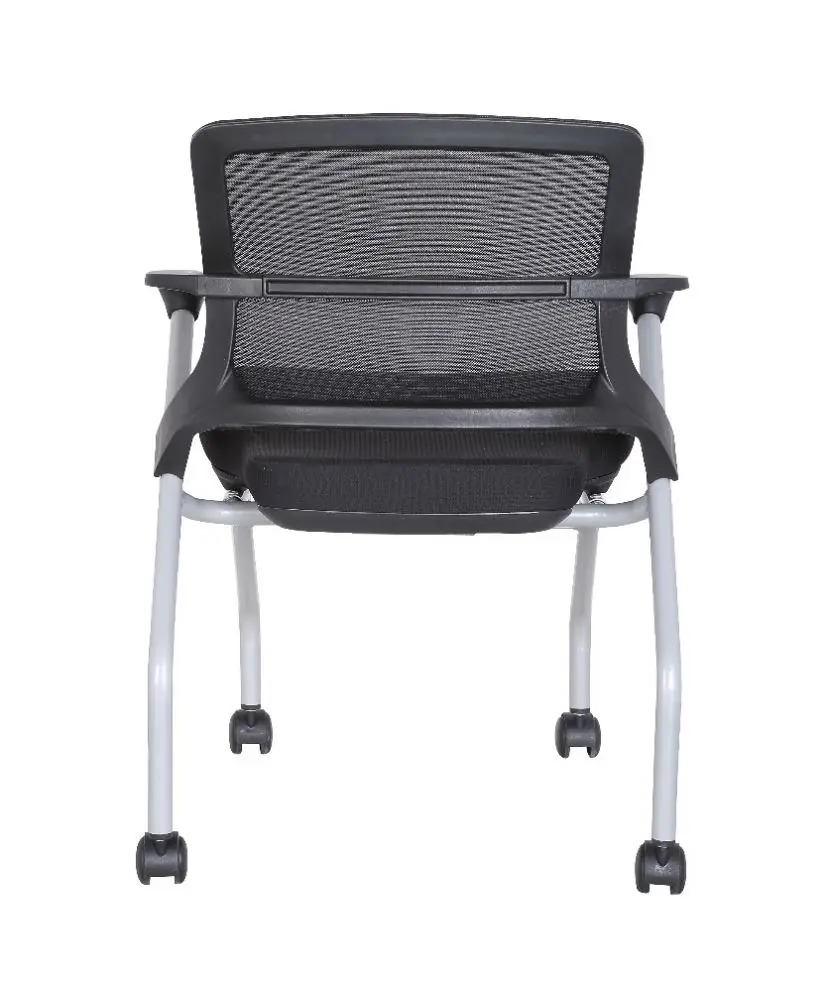 Kabel Plastic Chair Office Visitor Training Chair With Castors With Tables Attached Fold Tablet Arm