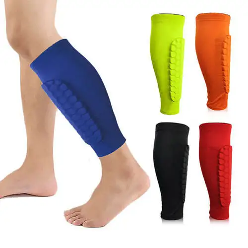 Custom Honeycomb Football Leg Strap Brace Support Pads Calf Compression Sleeve Soccer Shin Guard