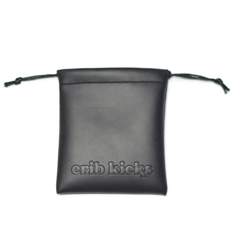 Custom High end mini drawstring waterproof Soft PU leather jewelry pouch