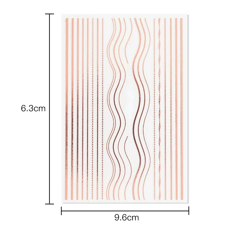 The New Listing Art Gold Decal Custom Buy 2022 For Press On Nail Sticker Luxury 3D french nail sticker