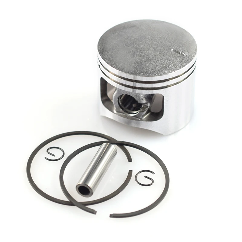 1 Set 5200 52CC Chainsaw Piston Ring Pin Kit 45mm Chainsaw Piston Set Chainsaw Chain Saw Piston Kit