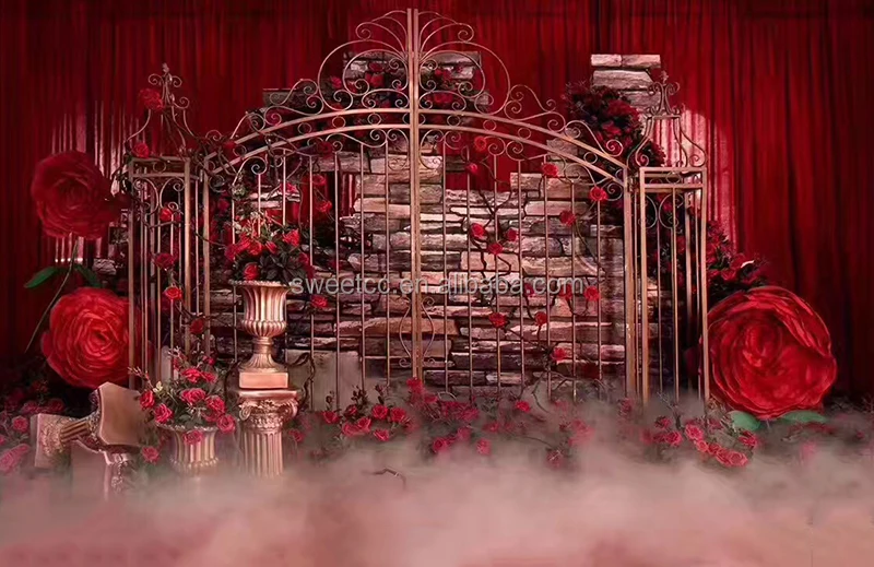 2019 fashion design wedding stage decoration wedding metal backdrop arch for sale