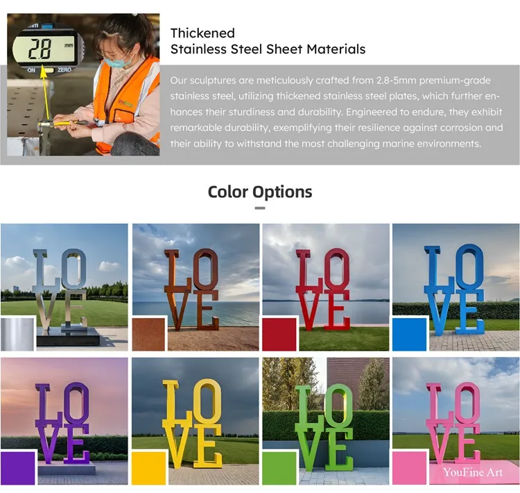  Stainless Steel sculpture color