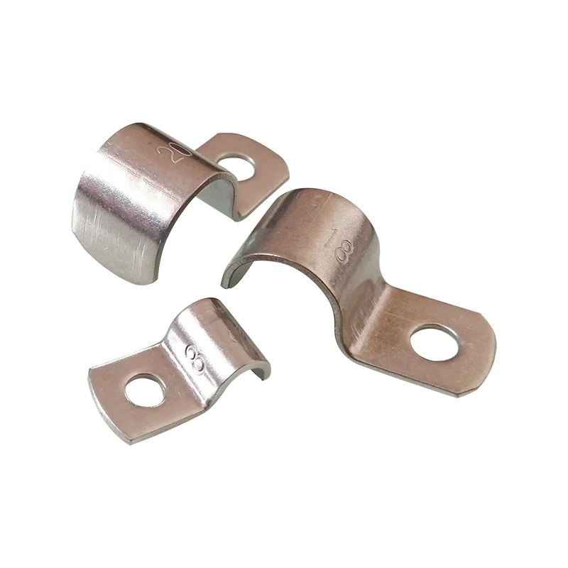 Round rigid conduit pipe saddle clamp metallic one hole strap tube clamp rigid pipe clamp