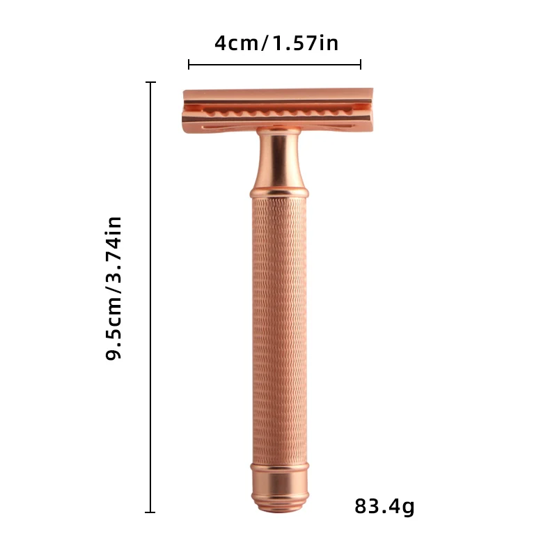 Rose gold  plastic free Safety Razor, super quality USA Razor Blades reusable Women Safety Razor
