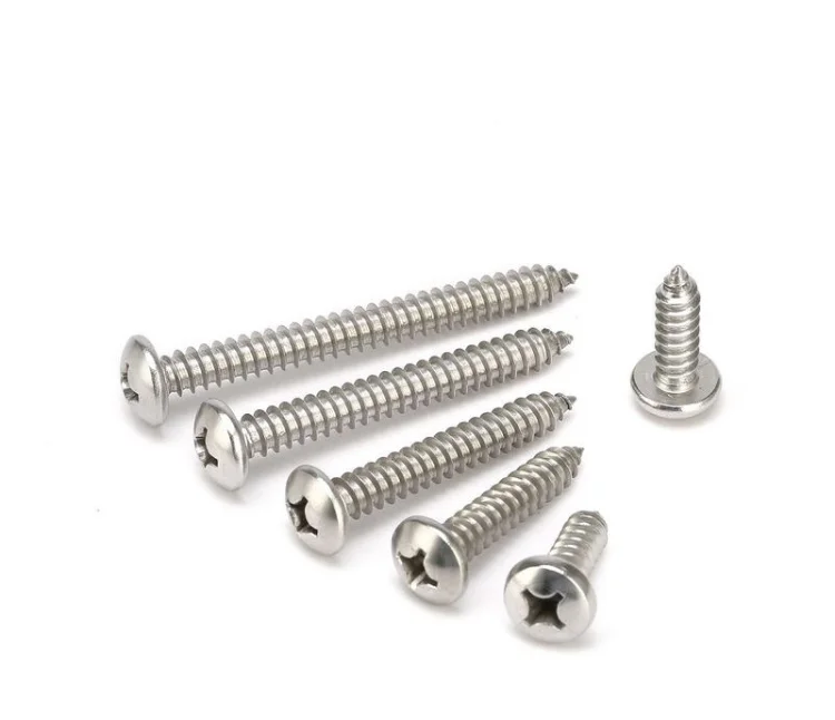 Zhijia Factory National Standard Plus Hard Cross Large Flat Head Tapping Screw