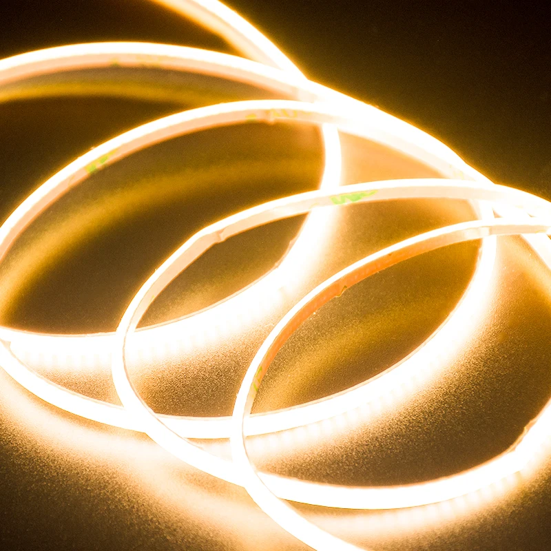 Super Fine Thin Linear Flexible LED Bar Ribbon Tape for Room Decor Lights House Night Lamp 3mm FOB 12V COB LED Strip Light