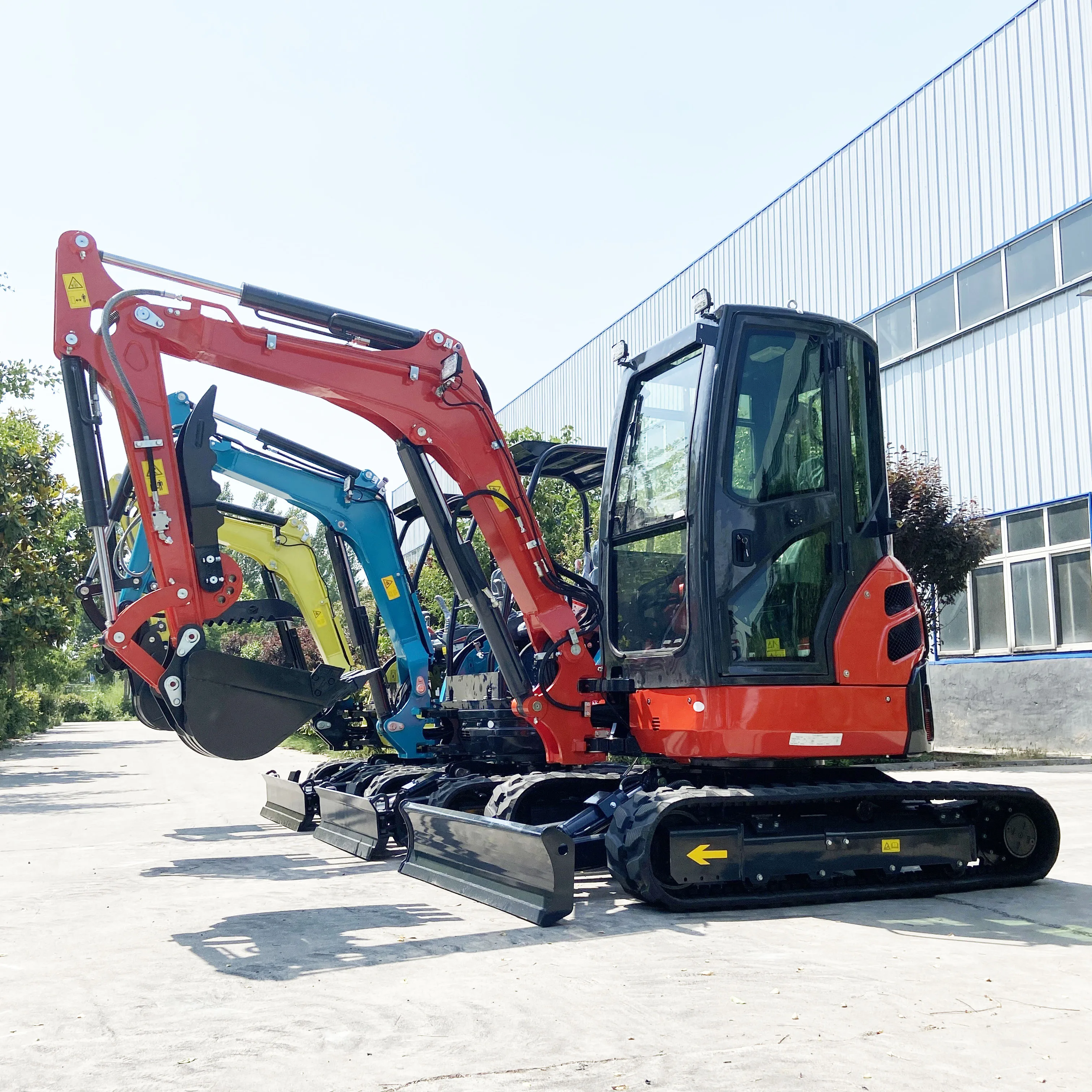 EPA/CE 3.5 Ton mini excavator mini hydraulic digger 1 ton 2 ton 3.5 ton Kubota engine for sale bucket New Mini Excavator machine